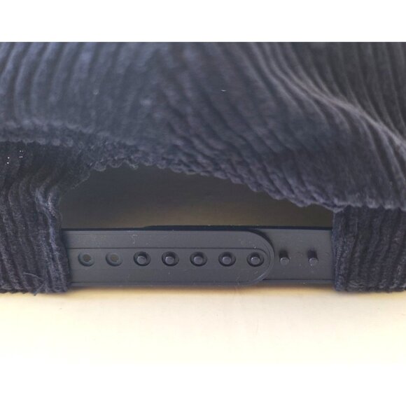 Grateful Dead Stealie Repeat Corduroy Snapback Hat Cap OS Navy Adjustable NWOT - Picture 4 of 7